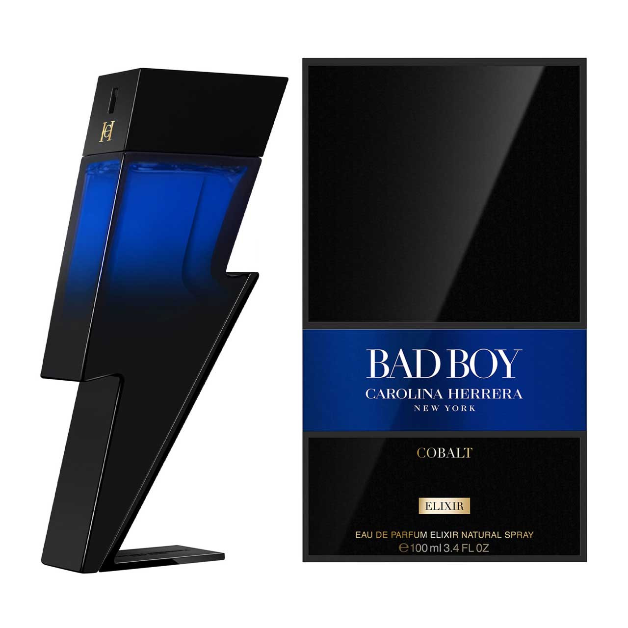 Carolina Herrera Bad Boy Cobalt Elixir EDP 100ml - perfume de botella completa