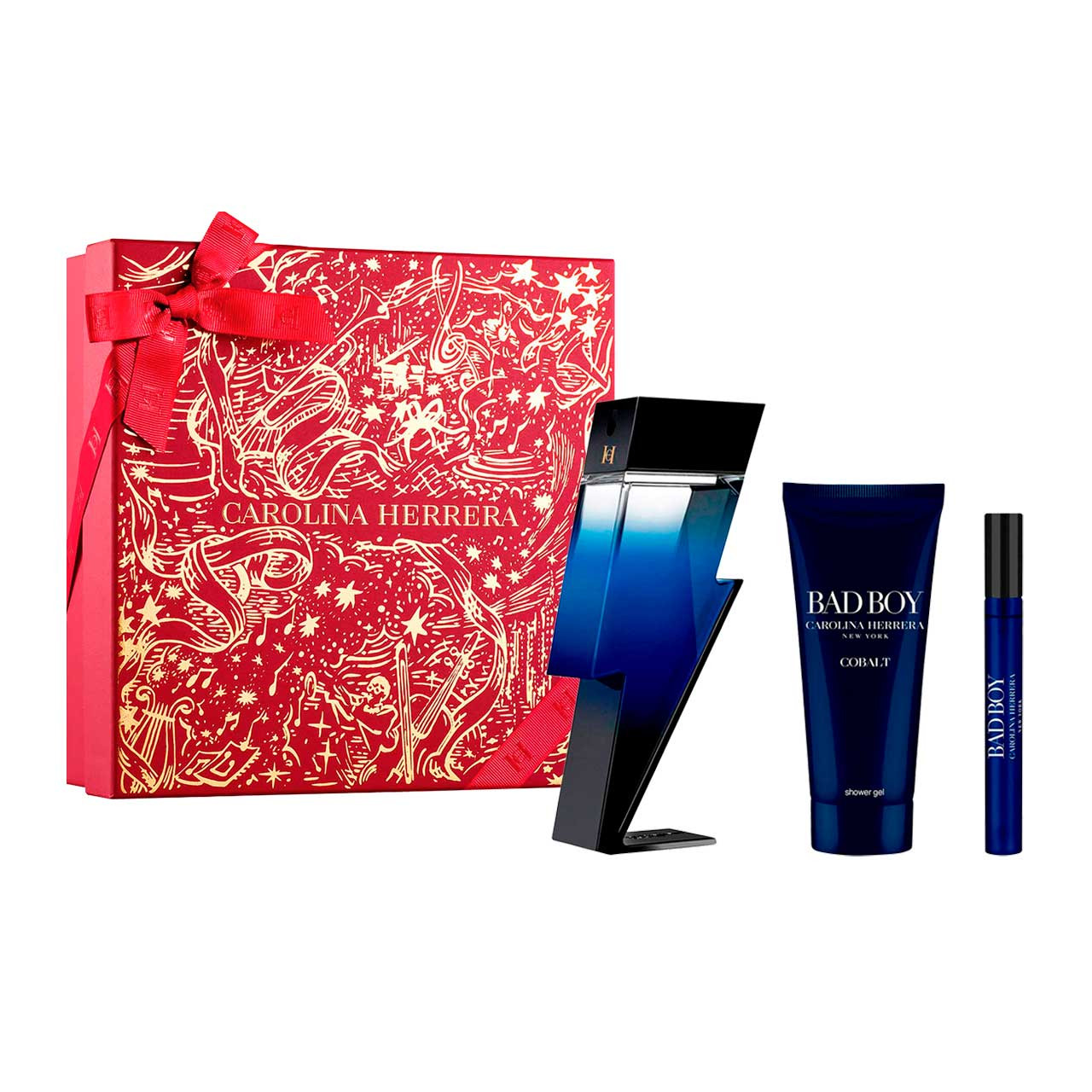 Carolina Herrera Bad Boy Cobalt Estuche 3 Piezas EDP 100ml - perfume set de regalo