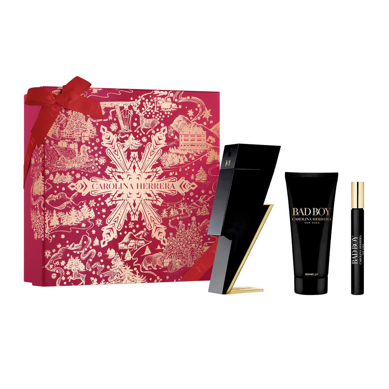 Carolina Herrera Bad Boy Estuche 3 Piezas EDT 100ml - perfume set de regalo